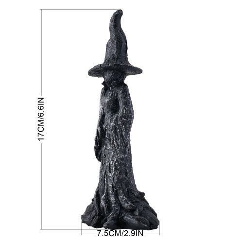 Living and Home Halloween Resin Witch Figurine Tabletop Ornament for Home Decor
