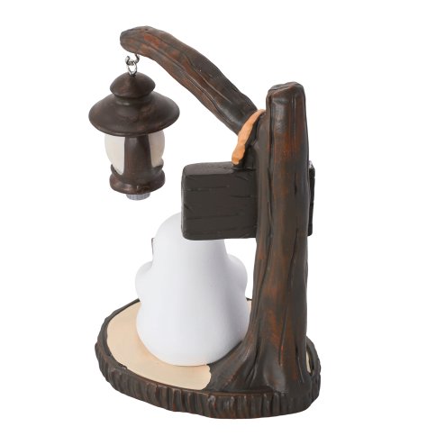 Living and Home Halloween Ghost Reading Book Lamp Figurine