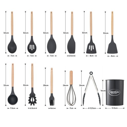 Silicone Kitchen Cooking Utensils Set