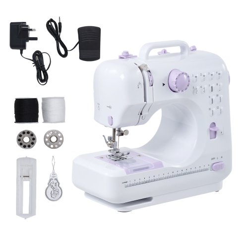 Living and Home Portable Mini Sewing Machine with 12 Stitches