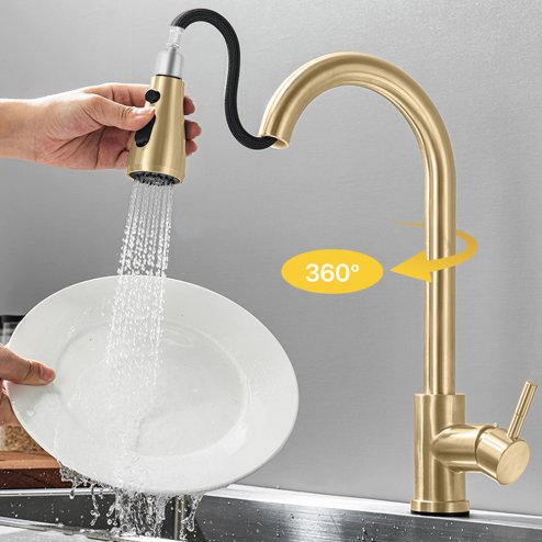Pull-Out Sensor Kitchen Faucet