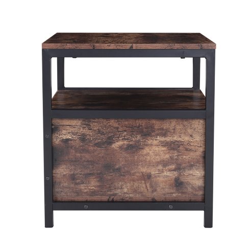 Industrial Bedroom 1 Drawer Bedside Table