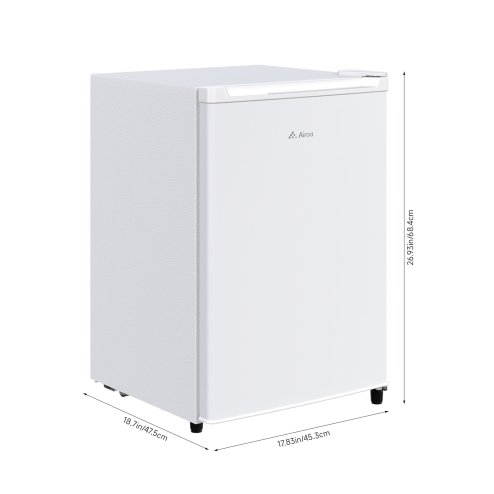 46L Freestanding Freezer, Single Door with Drawer, White