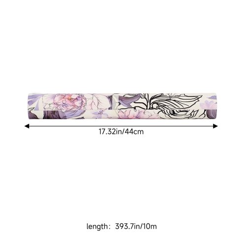 Roll of Self-Adhesive Floral Wallpaper 1000cm x 44cm