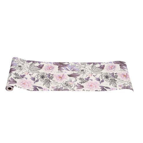Roll of Self-Adhesive Floral Wallpaper 1000cm x 44cm