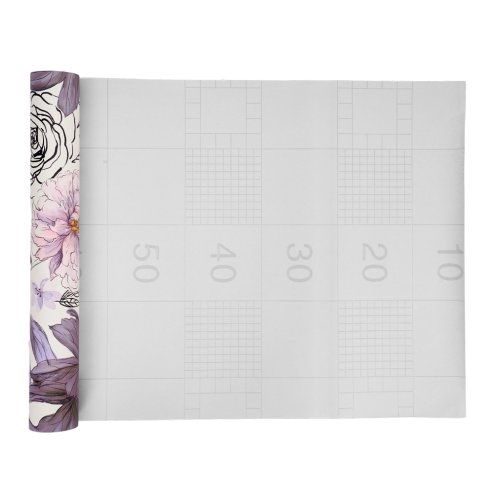 Roll of Self-Adhesive Floral Wallpaper 1000cm x 44cm