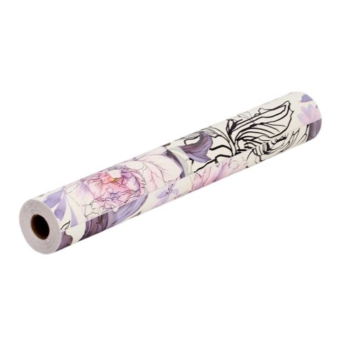 Roll of Self-Adhesive Floral Wallpaper 1000cm x 44cm