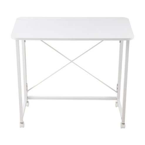 Living and Home 100x50cm Folding Office Desk with Casters