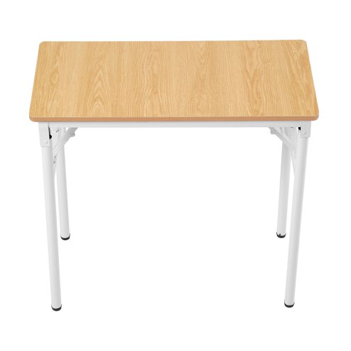 Living and Home Folding Office Desk Foldable Writing Table-Wood Color, 80x40cm
