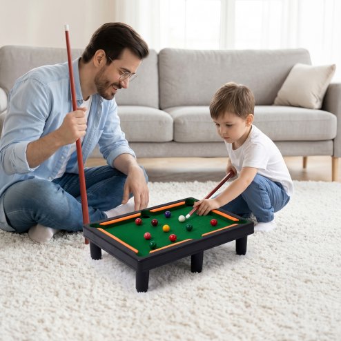 Living and Home Mini Snooker & Pool Table Game Toy Set for Kids