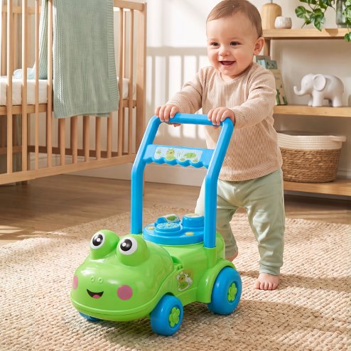 Living and Home Frog Design Baby Push Walker with Activity Centre