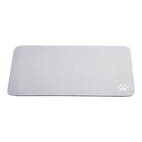 Light Grey Washable Diatom Mud Pet Mat With Nonslip Bottom