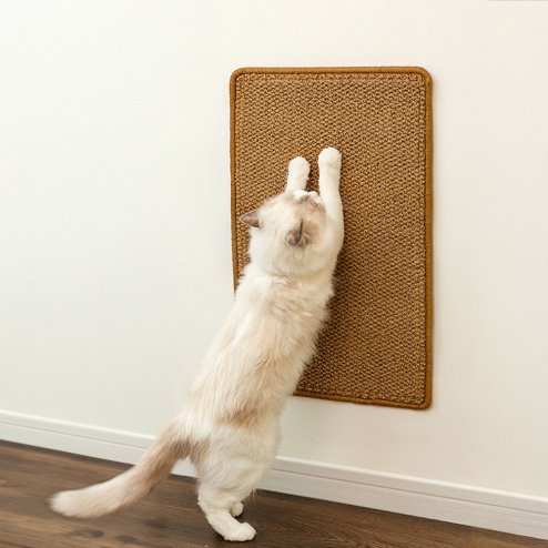 Brown M Non-Slip Pseudo-Sisal Cat Floor Scratching Pad
