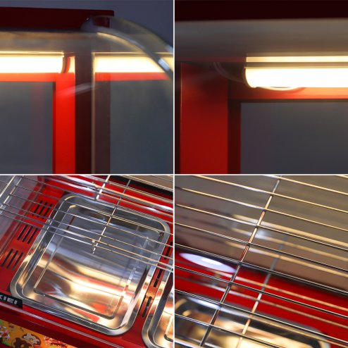 Commercial Food Warmer Display Cabinet Counter Catering Hot Foods Pizza Pie Heated Showcase