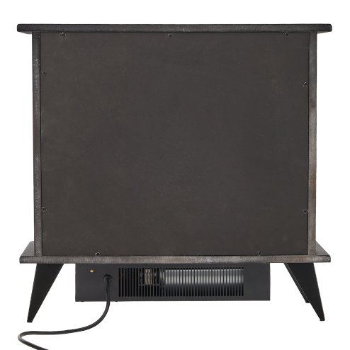  Freestanding Electric Fireplace Heater with Realistic Flame - 2000W, 40m2 Coverage, Adjustable Flame Color/Brightness, 1-9h Timer, Quiet & Safe