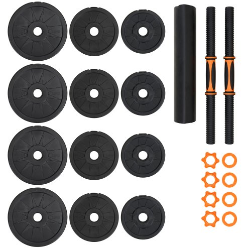 Adjustable 2-in-1 Dumbbell & Barbell Set