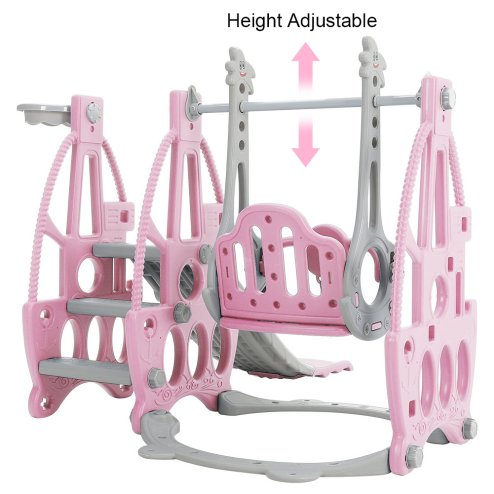 3 in 1 Kids Swing and Slide Set Toddler Climber Playset