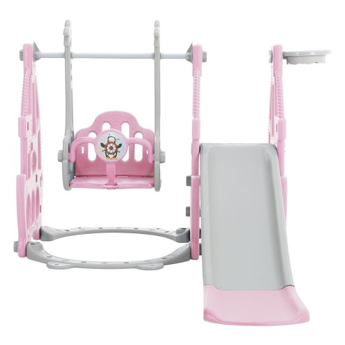 3 in 1 Kids Swing and Slide Set Toddler Climber Playset