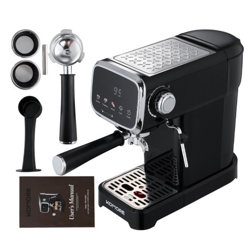 20 Bar Touch Control Espresso Machine Coffee Maker with Steam Wand