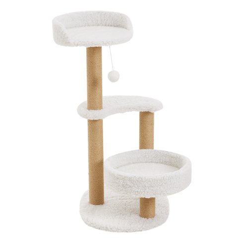 Padded Cat Tower with Sisal Scratching Post