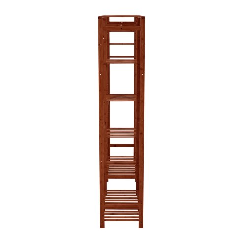 Wooden Clothes Rack Cabinet with Hooks