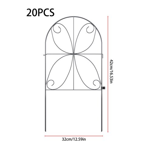 20Pcs Decorative Garden Fence Panels
