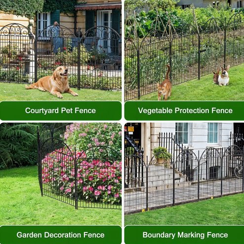 10Pcs Decorative Garden Fence Panels