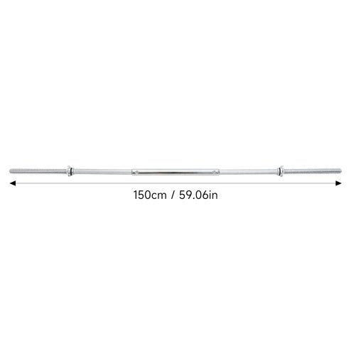 3-Piece Detachable Barbell Bar with Spring Clips