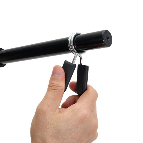 3-Piece Detachable Barbell Bar with Spring Clips