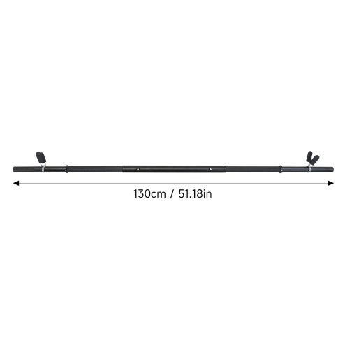 3-Piece Detachable Barbell Bar with Spring Clips