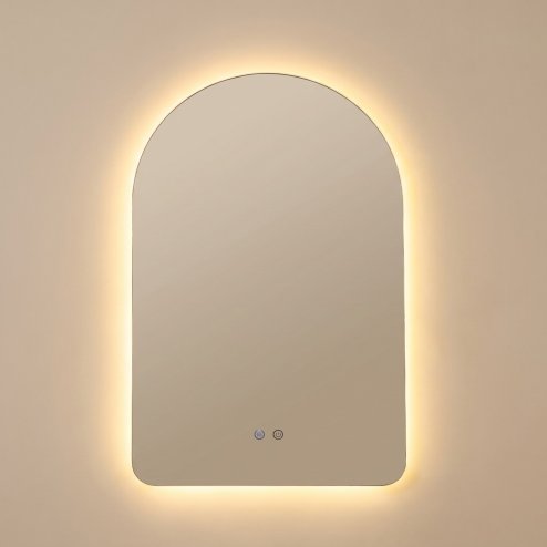 Wall-Mounted Bathroom Adjustable LED Mirror with Demister