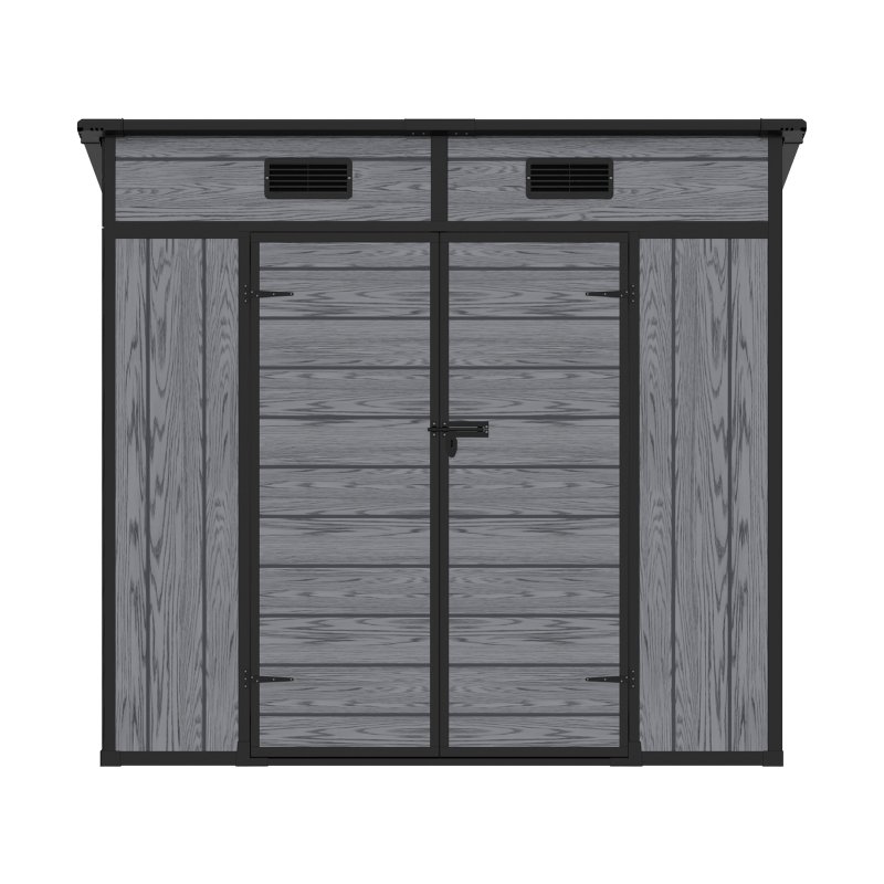 6.3x4FT Outdoor Plastic Garden Storage Shed