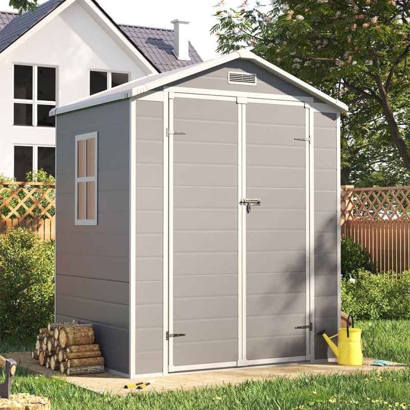 Living and Home Plastic Outdoor Garden Storage Shed