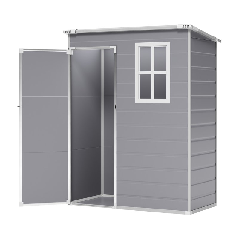 Living and Home 5 x 3 ft Plastic Outdoor Garden Tool Shed