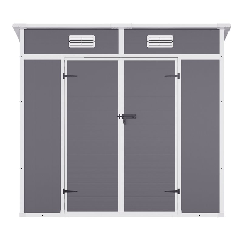 Living and Home 6x4FT Outdoor Plastic Garden Storage Shed