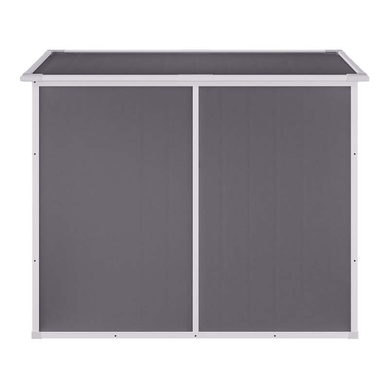 Living and Home 6x4FT Outdoor Plastic Garden Storage Shed