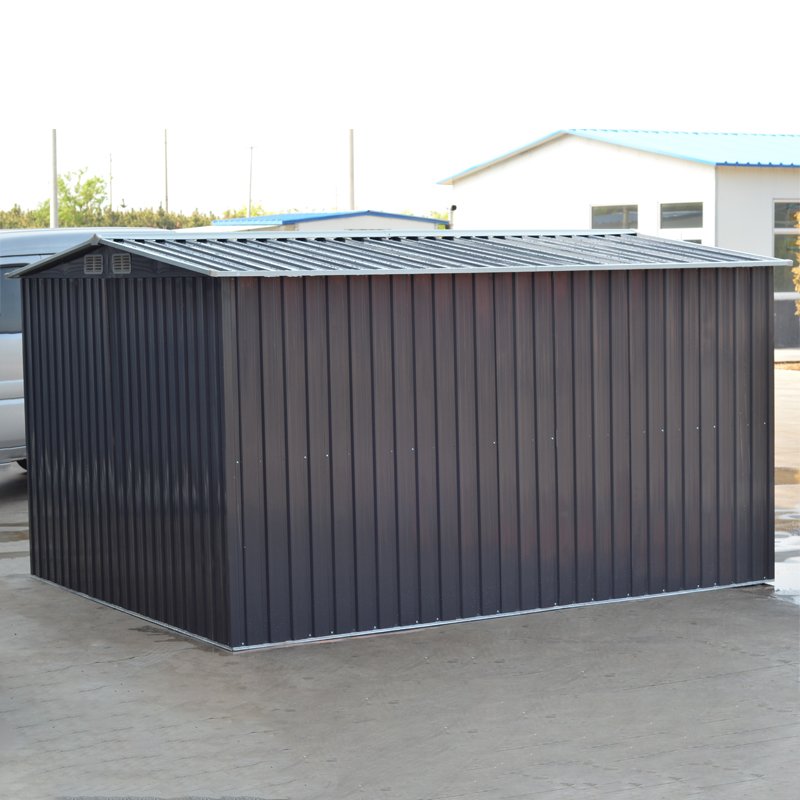 10.24 x 8.43FT Large Metal Garden Tool Storage Shed, Anthracite
