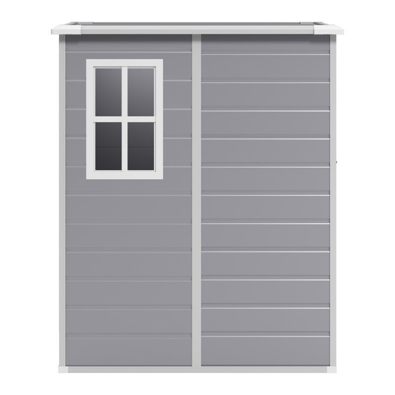 Living and Home 5 x 4FT Outdoor Plastic Storage Shed