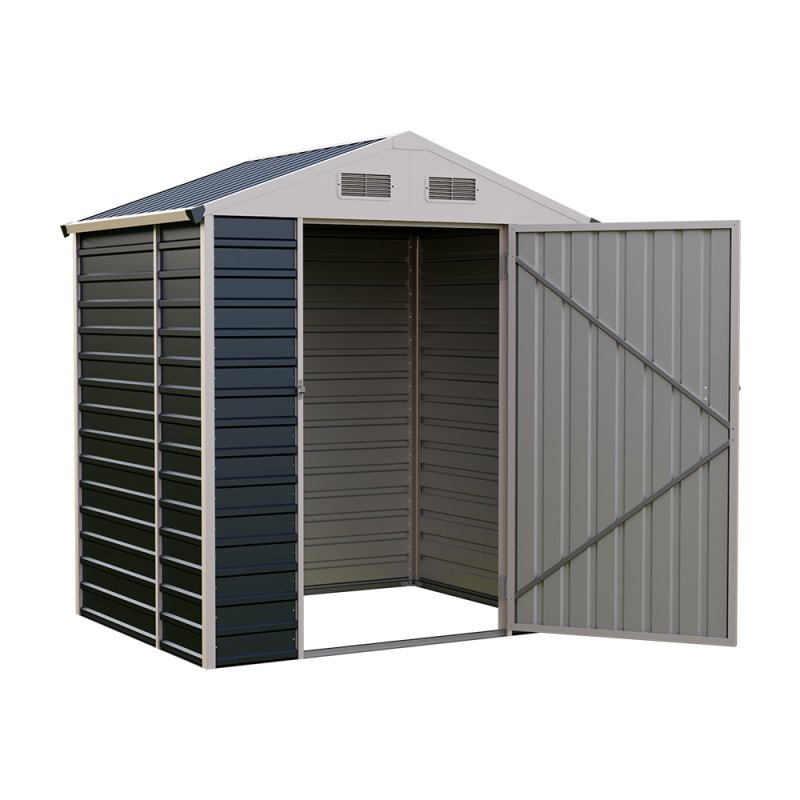 5.58 x 4.2FT Metal Apex Roof Garden Tool Storage Shed