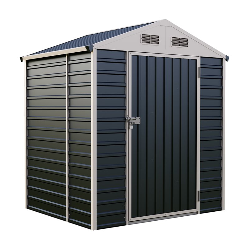 5.58 x 4.2FT Metal Apex Roof Garden Tool Storage Shed
