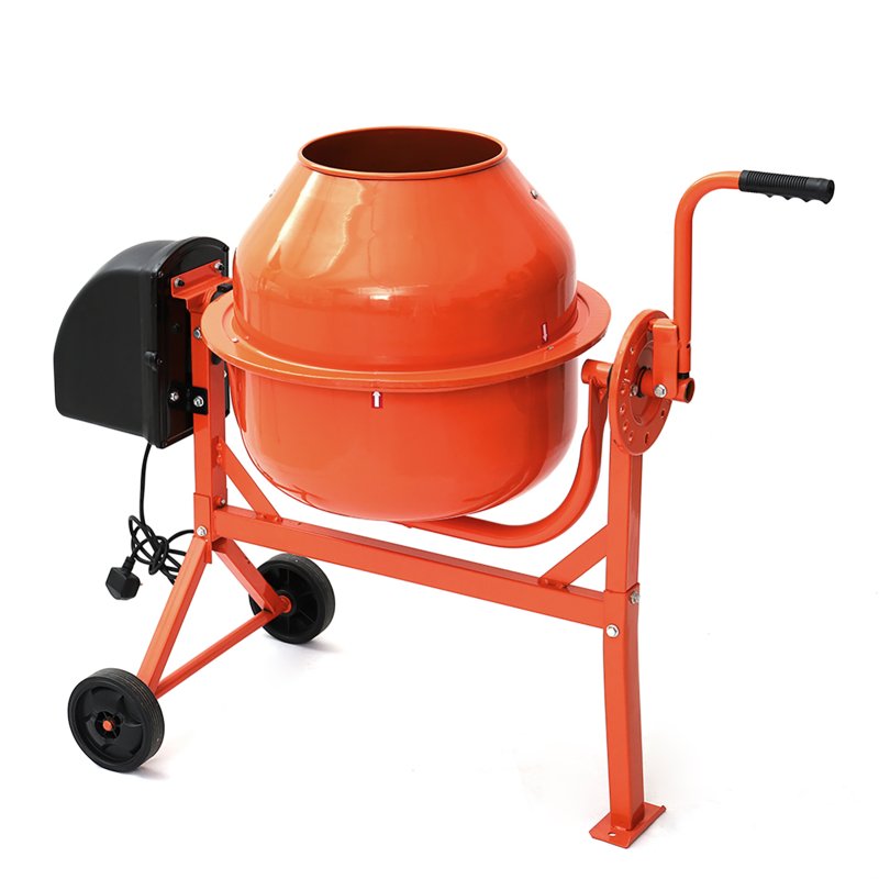 Living and Home 63L Cement Mixer Portable Electric Mortar Plaster Concrete Machine