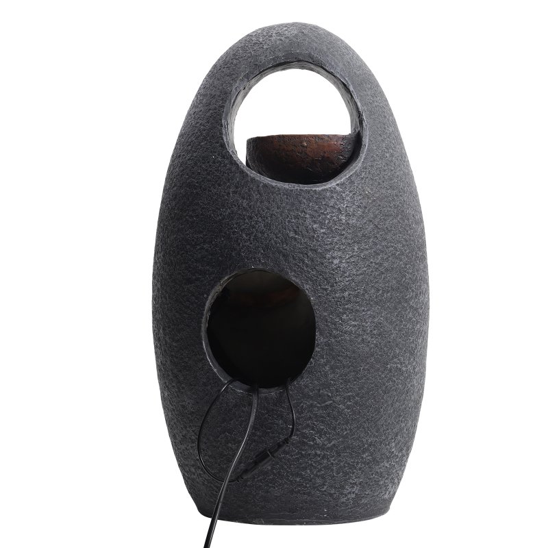 Living and Home Outdoor Creative Egg Shape Water Feature Fountain Electric