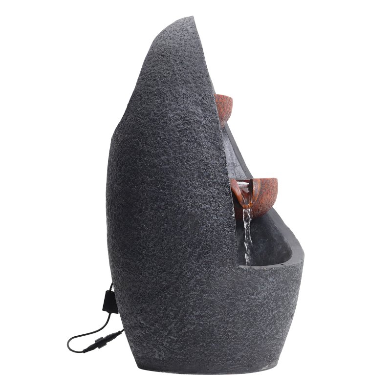 Living and Home Outdoor Creative Egg Shape Water Feature Fountain Electric