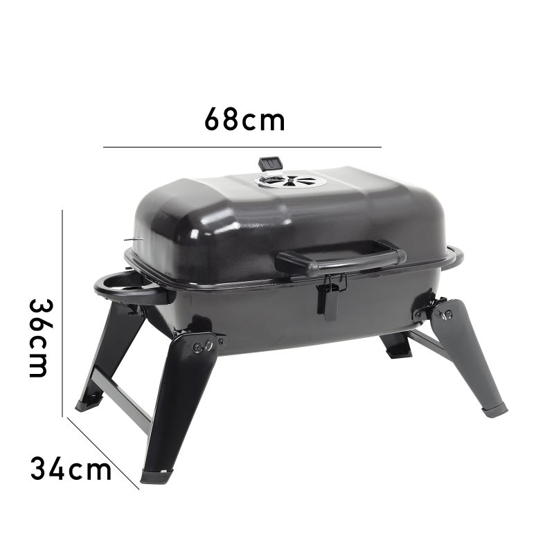 Living and Home Portable Charcoal Grill BBQ for Outdoor Patio