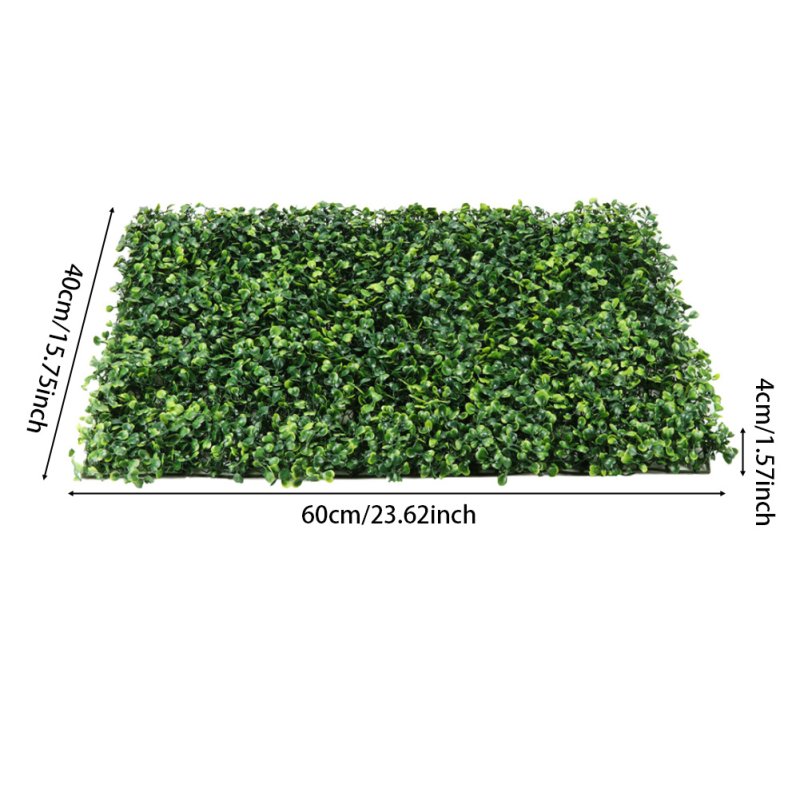 Living and Home 6Pcs Decorative Artificial Boxwood Panels for Indoor Outdoor 40x60cm