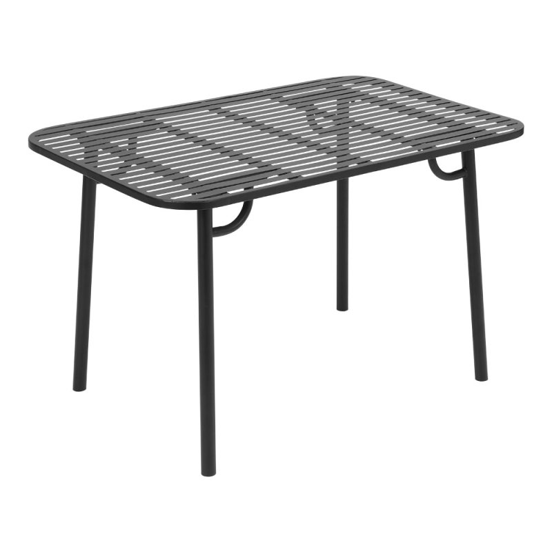 Outdoor Garden Slatted Metal Table Multi Size