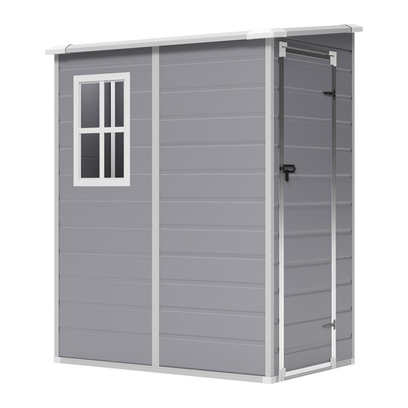 Living and Home 5 x 4FT Garden Plastic Storage Shed with Lockable Door
