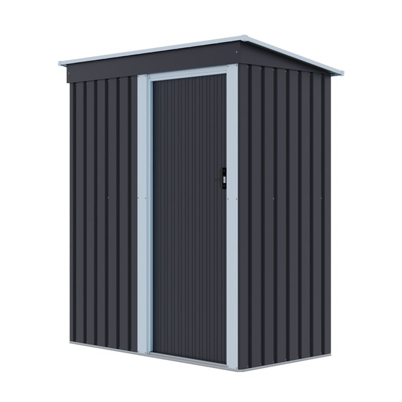 Living and Home 5 x 3 FT Outdoor Metal Storage Shed with Lockable Door