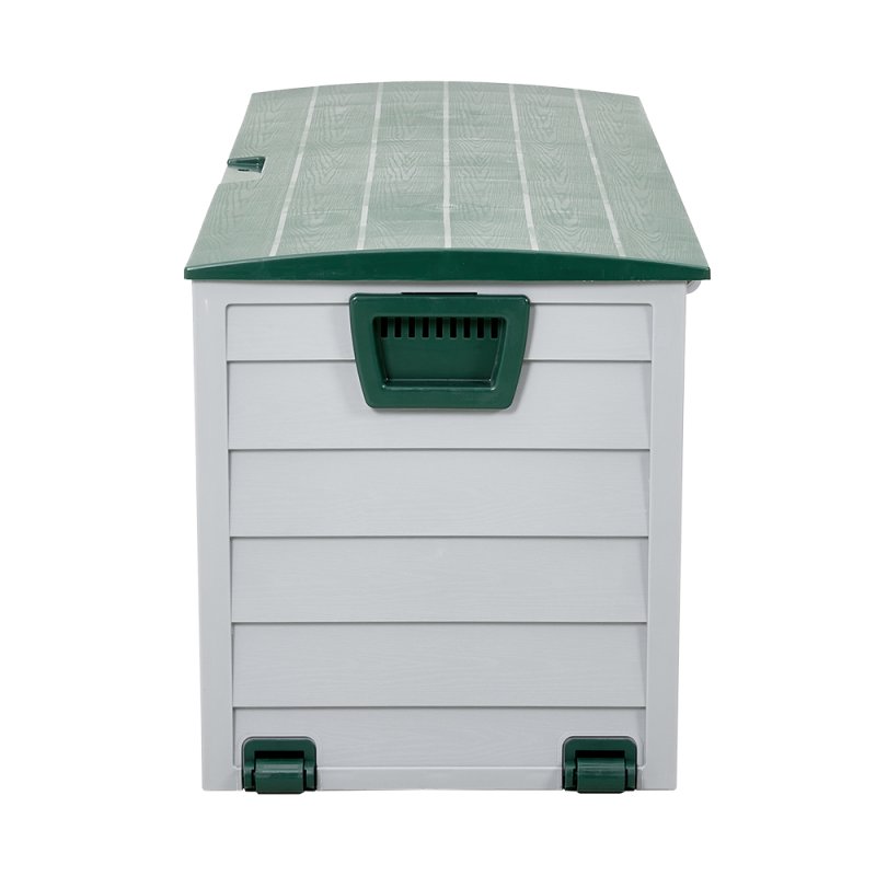 Living and Home 290L Plastic Outdoor Garden Storage Deck Box with Wheels