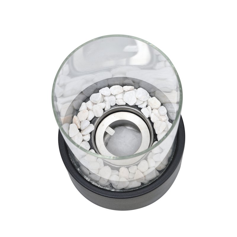 Living and Home Round Tabletop Ventless Ethanol Fireplace
